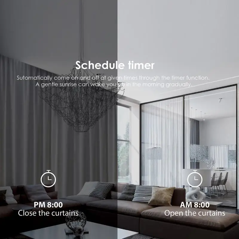 

ZigBee Tuya 86 Smart Curtain Switch Roller Blinds Shutter Switch Smart Life APP/RF Remote Control Timmer Works With Alexa Google