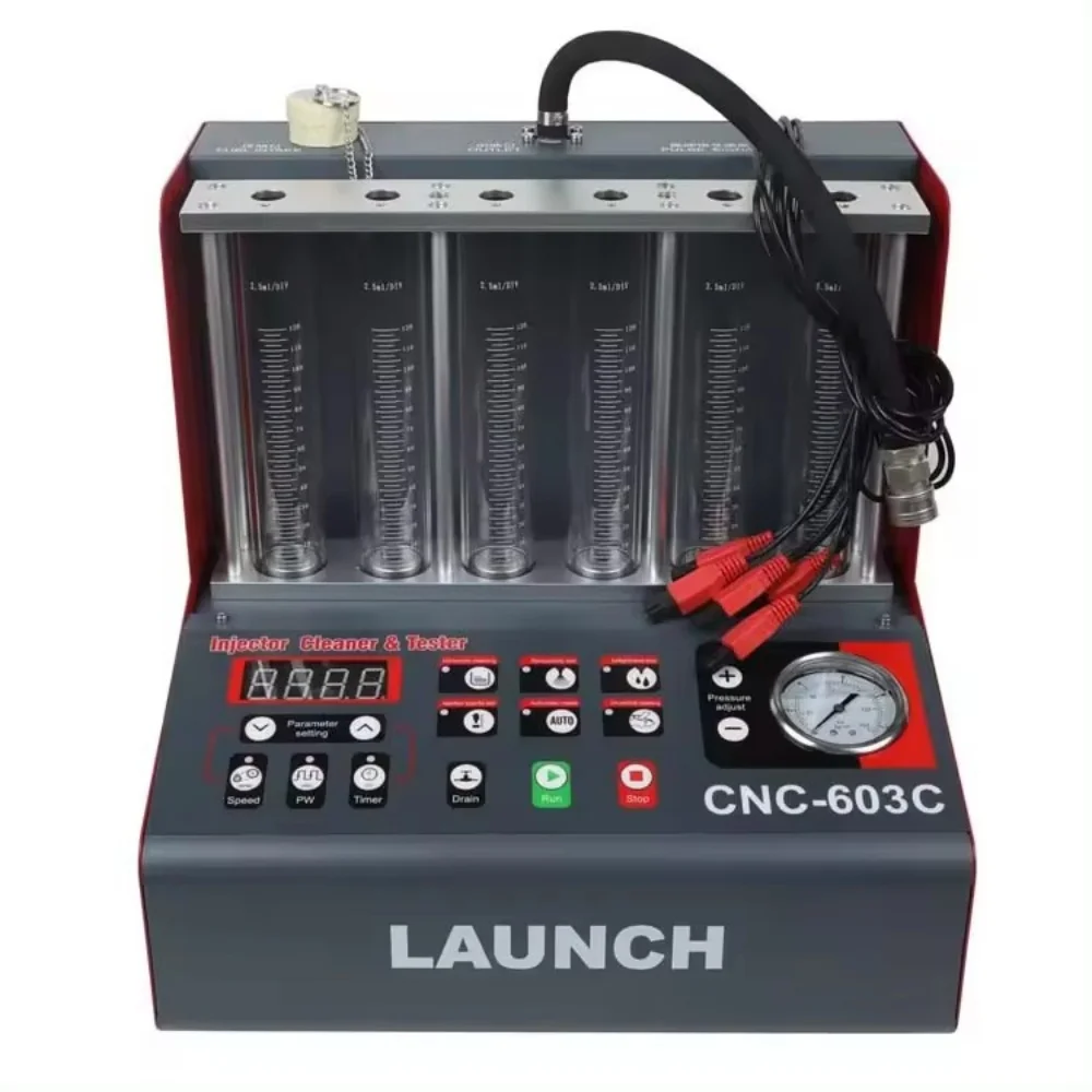 

Для LAUNCH CNC-603C тестер топливной форсунки, машина для очистки, ультразвуковая машина для очистки топливных форсунок CNC603C