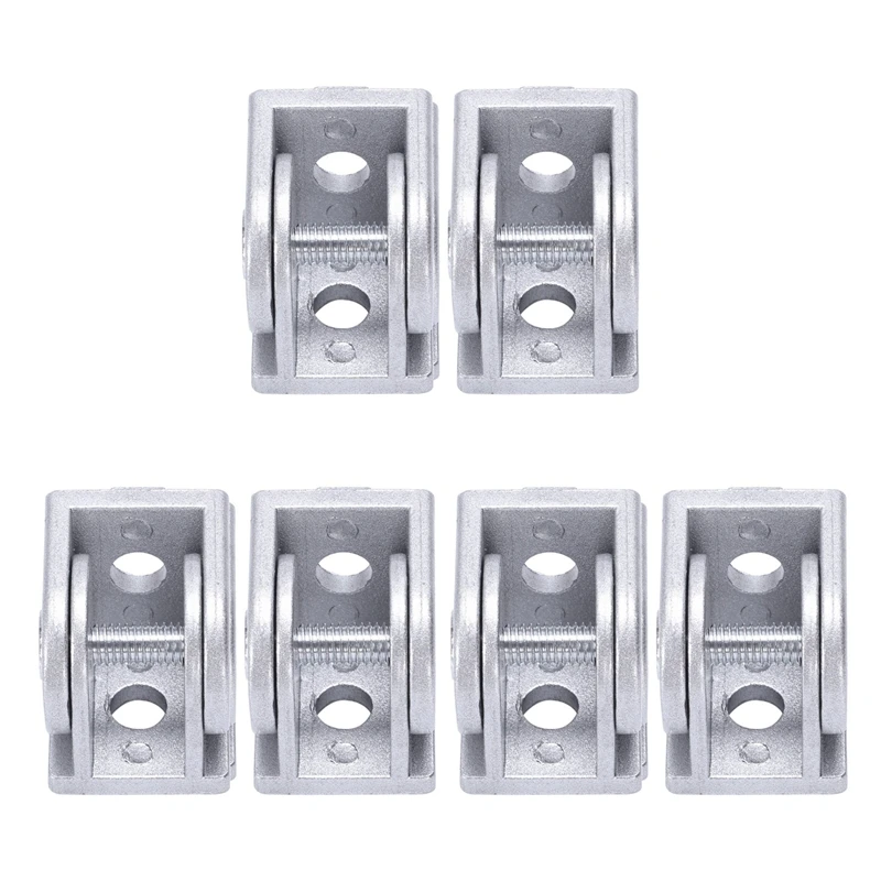 

Hot SV-6Pcs Alloy Flexible Pivot Joint Connector For Eu Standard Aluminum Extrusion Profile 2020