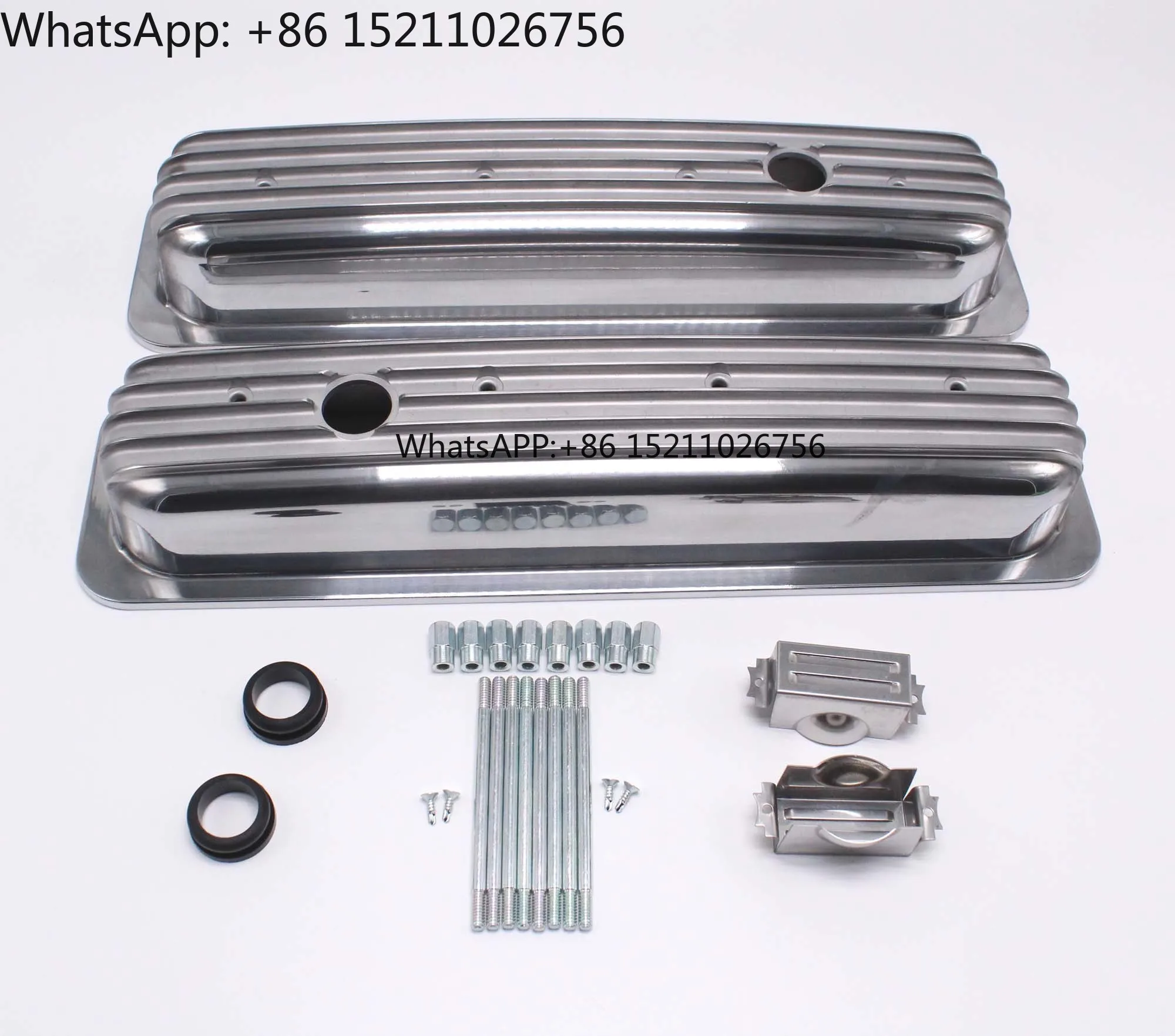 

Для Chevy Finned полированный алюминиевый центральный болт с короткими крышками клапанов SBC 350 5,7 5,0 V8 CNCV78145A481191 VA1855