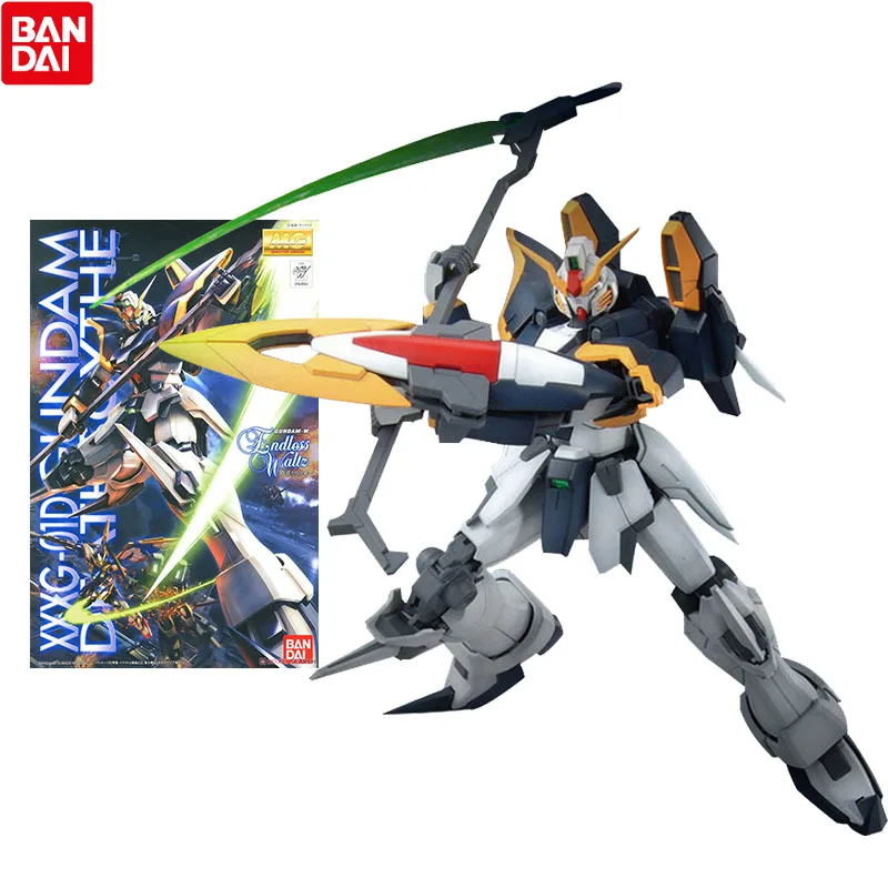 

Bandai Gundam Model Kit Anime Figure MG 1/100 XXXG-01 Deathscythe Gundam Genuine Gunpla Anime Action Figure Toys for Children