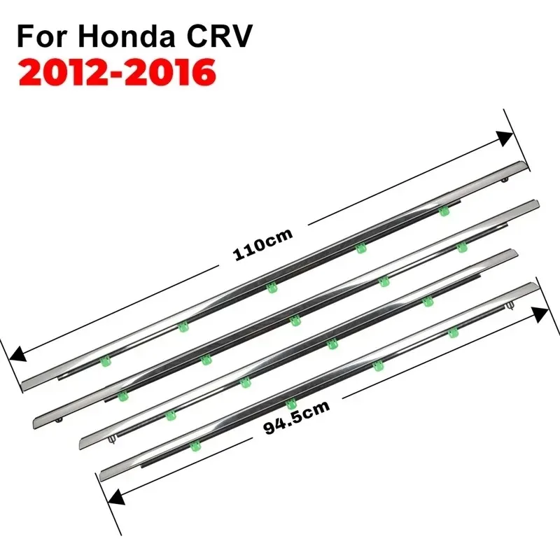 

Оконные водоотталкивающие полосы Внешние ремни для Honda CRV стеклянное уплотнение для окна 2007-2022 резиновые хромированные дверные уплотнительные молдинговые отделочные полосы