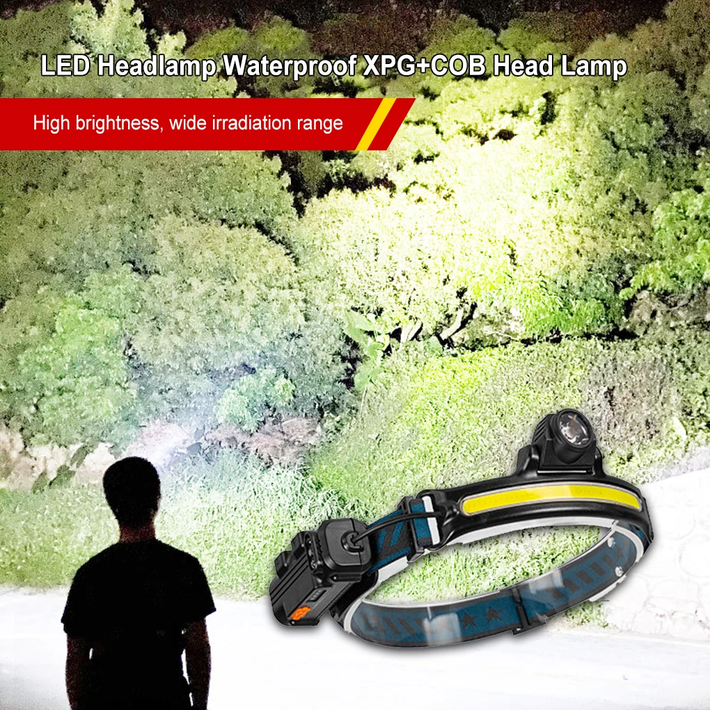 

Traveling Headlight Waterproof Headlamp Adjustable Flashlight Head Torch