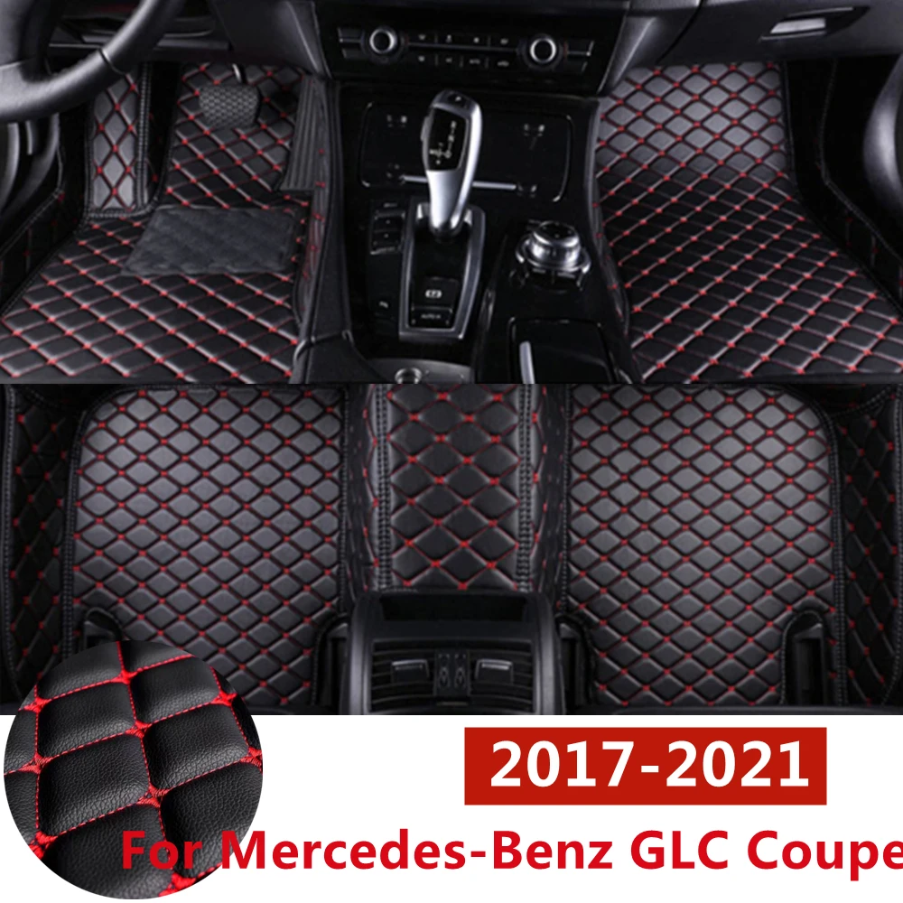 

SJ ALL Weather Custom Fit For Mercedes-Benz GLC Coupe 17-21 Car Floor Mats Front & Rear FloorLiner Styling Auto Parts Carpet Mat