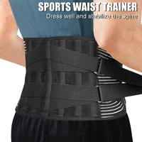back support belt protection spine support belt breathable adjustable lumbar pain relief compression waist belt for men women