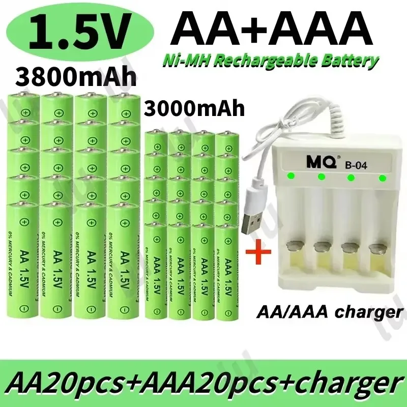 Батарея AA + AAA 1 5 AA3800MAH AA3000MAH