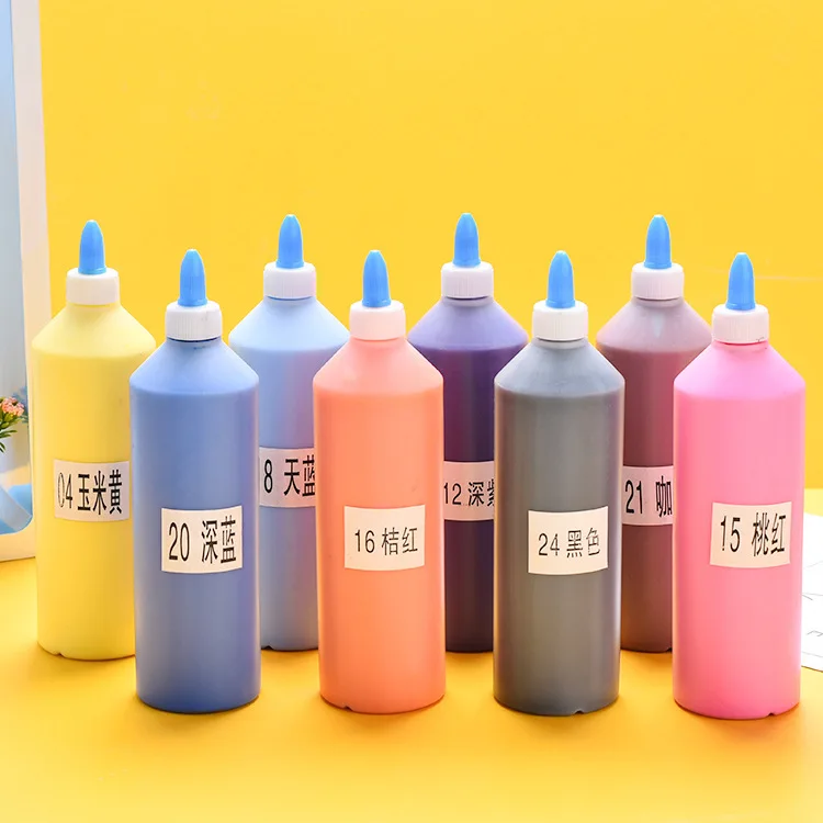

Pigment Wholesale 500Ml Large Bottle Of Acrylic Paint Graffiti Paint Gypsum Color Paint Children'S Painting Paint