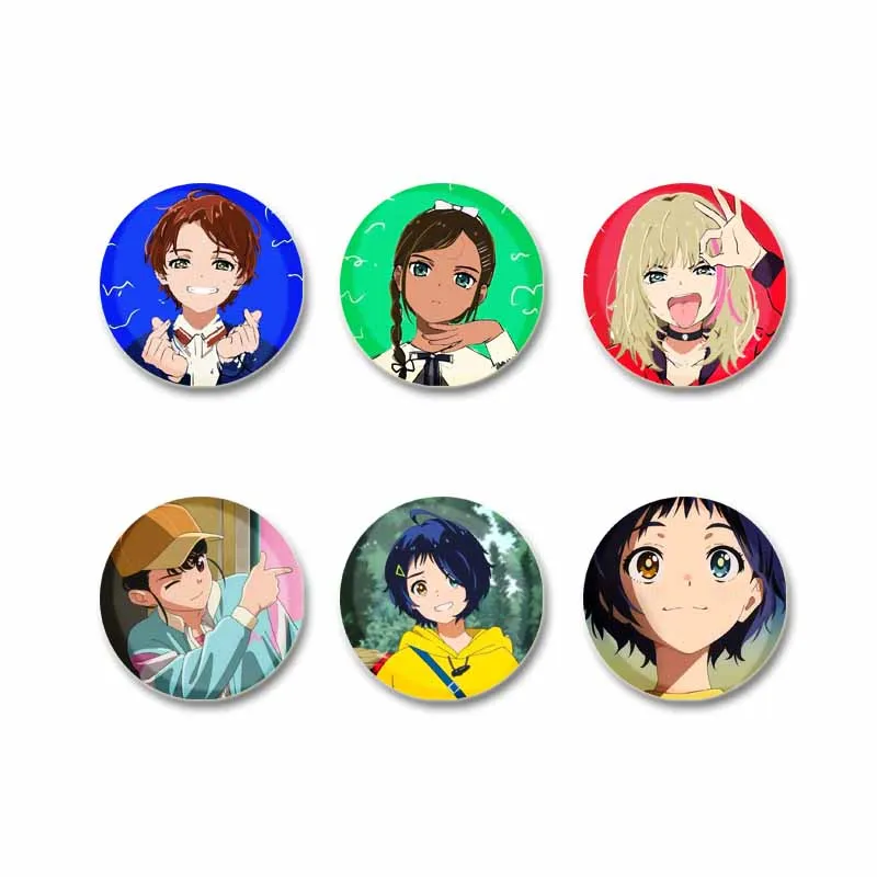 Милый значок Ai Ohto Rika Kawai Momoe Sawaki Neiru Aonuma значки для косплея Wonder Egg Priority аниме броши