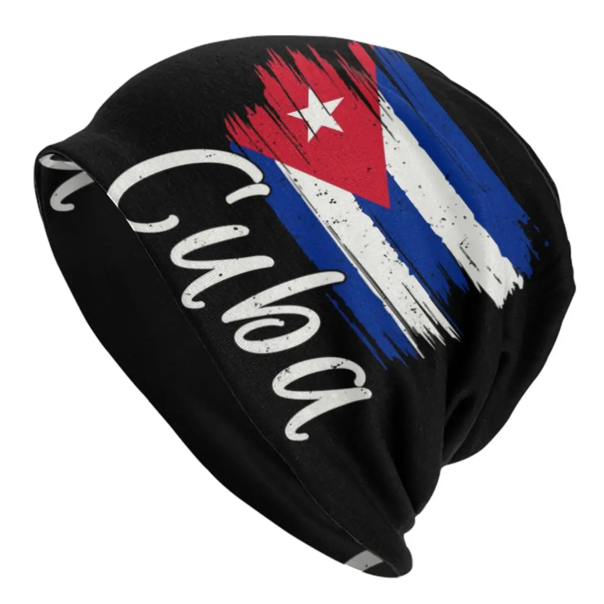

Шляпа с кубинским флагом Гавана, шапки, вязаная шапка в стиле хип-хоп для женщин и мужчин, зимние теплые кубинские патриотические шапочки, облегающие шапки