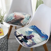 darling in the franxx art seat cushion office dining stool pad sponge sofa mat non slip sofa decor tatami