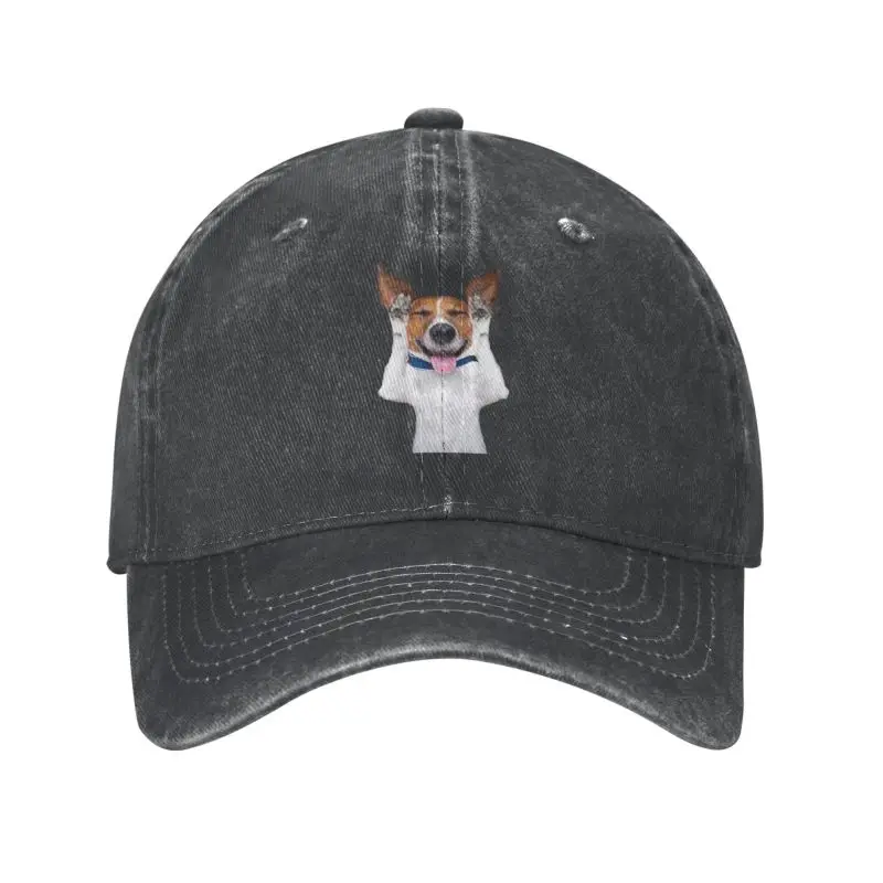 

New Fashion Funny Jack Russell Terrier Meme Baseball Cap Men Women Personalized Adjustable Adult Pet Dog Lover Dad Hat Hip Hop