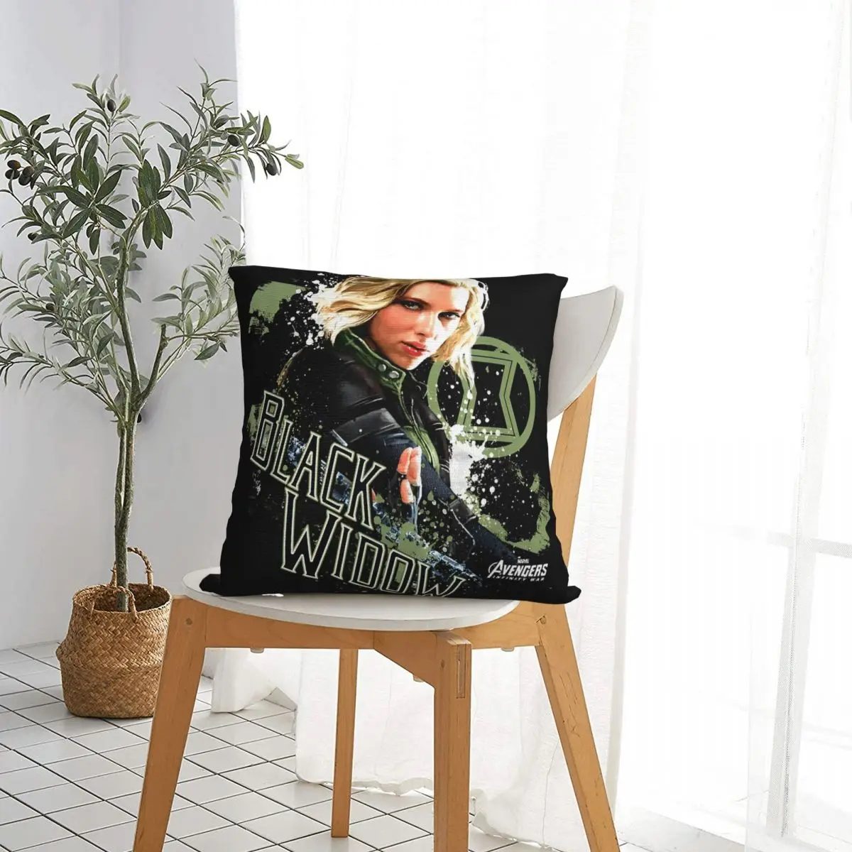 Marvel Black Widow Pain Splat графическая наволочка квадратная модные наволочки для дивана