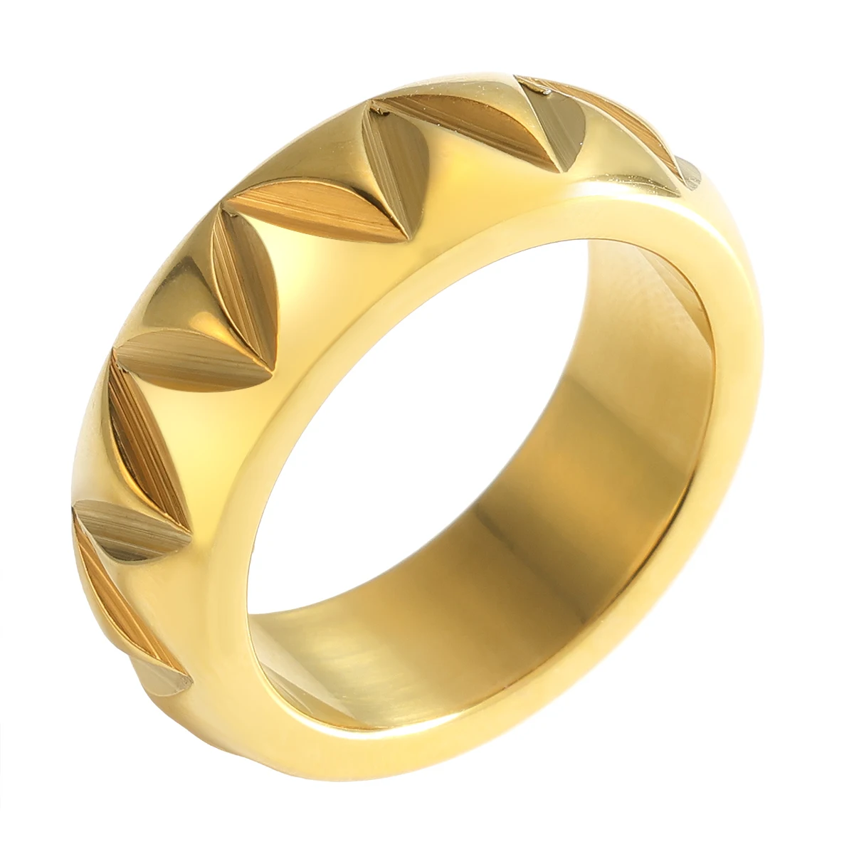 ZMfashion 5 мм 7 пара обручальных колец корейские простые треугольные дуговые кольца