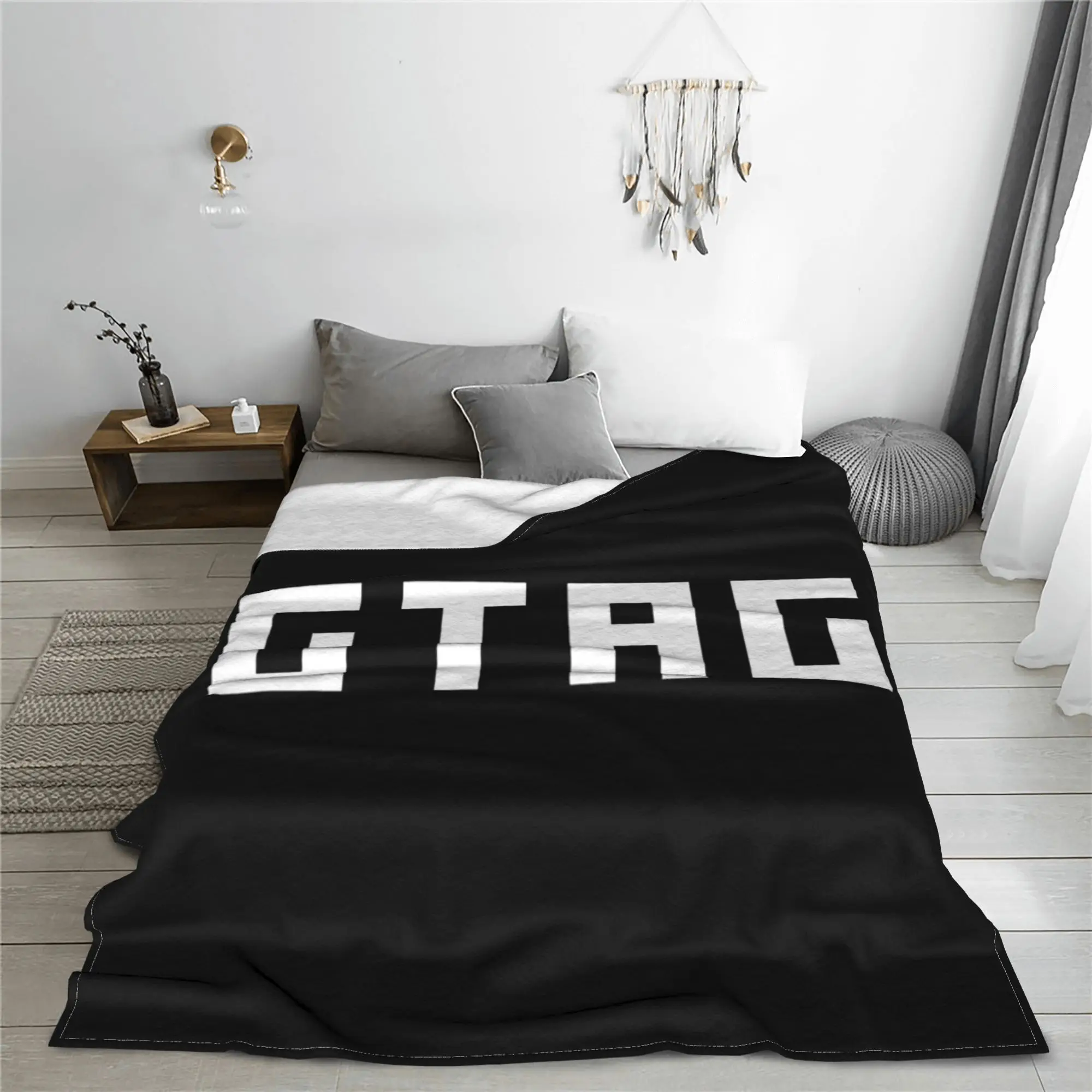 Фото Неофициальное одеяло с логотипом Gorilla Tag «GTAG», мягкое теплое фланелевое одеяло, постельное белье для кровати, гостиной, пикника, путешествия, дома №4