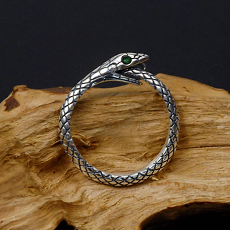 

100% чистые искусственные серебряные украшения, открытое винтажное мужское кольцо-значок для женщин и мужчин, подарки на день рождения