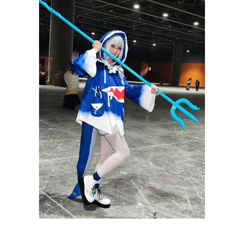 Vtuber Hololive Gawr Gura оружие косплей комикс с реквизитом Хэллоуин аниме выставка