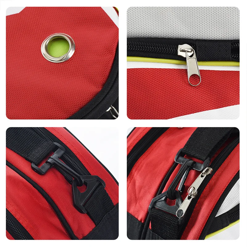 3-6 Rackets Single Shoulder Badminton Racket Bag Portable Tennis Back Pack Large Capacity Lightweight Ball Sports Accessories