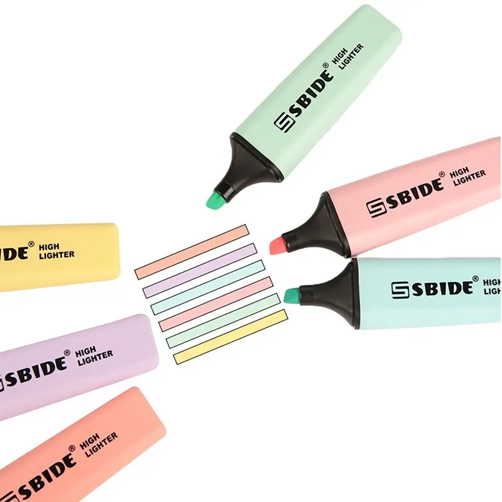 Красочные флуоресцентные маркеры Macaron для рисования граффити маркировки