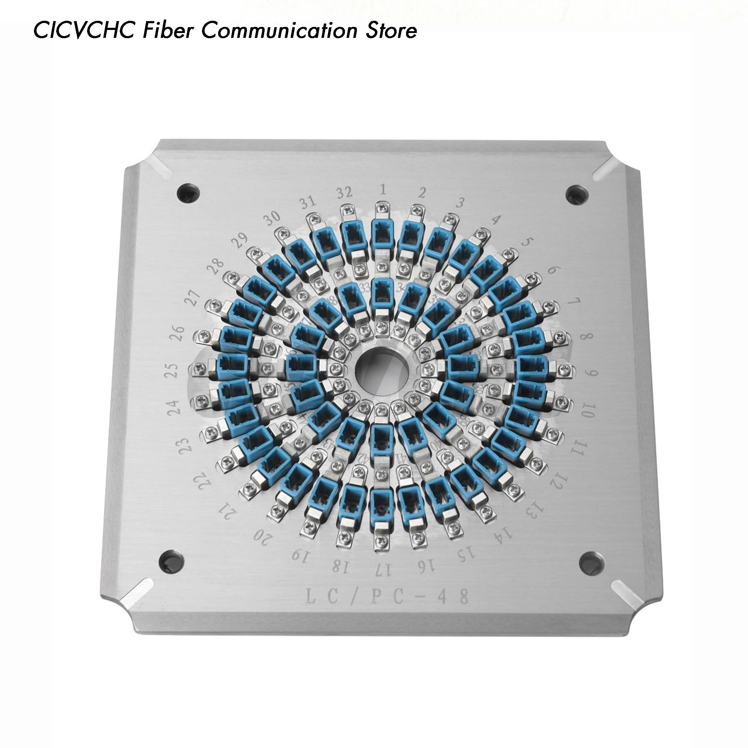 48 Fibers LC/UPC Connector Polishing Fixture, Jig, Holder for Four Corner Pressurized Polisher