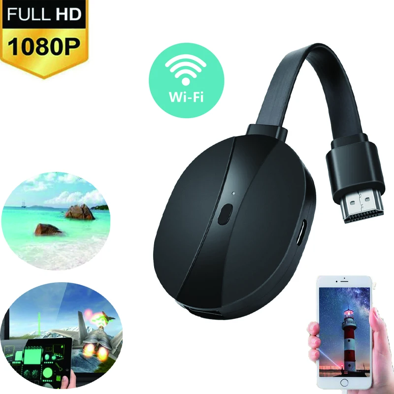 

T7 Brand New 4K TV stick HDMI-compatible USB Wired Smartphone Projector Dongle TV stick Miracast Airplay Receiver For Office