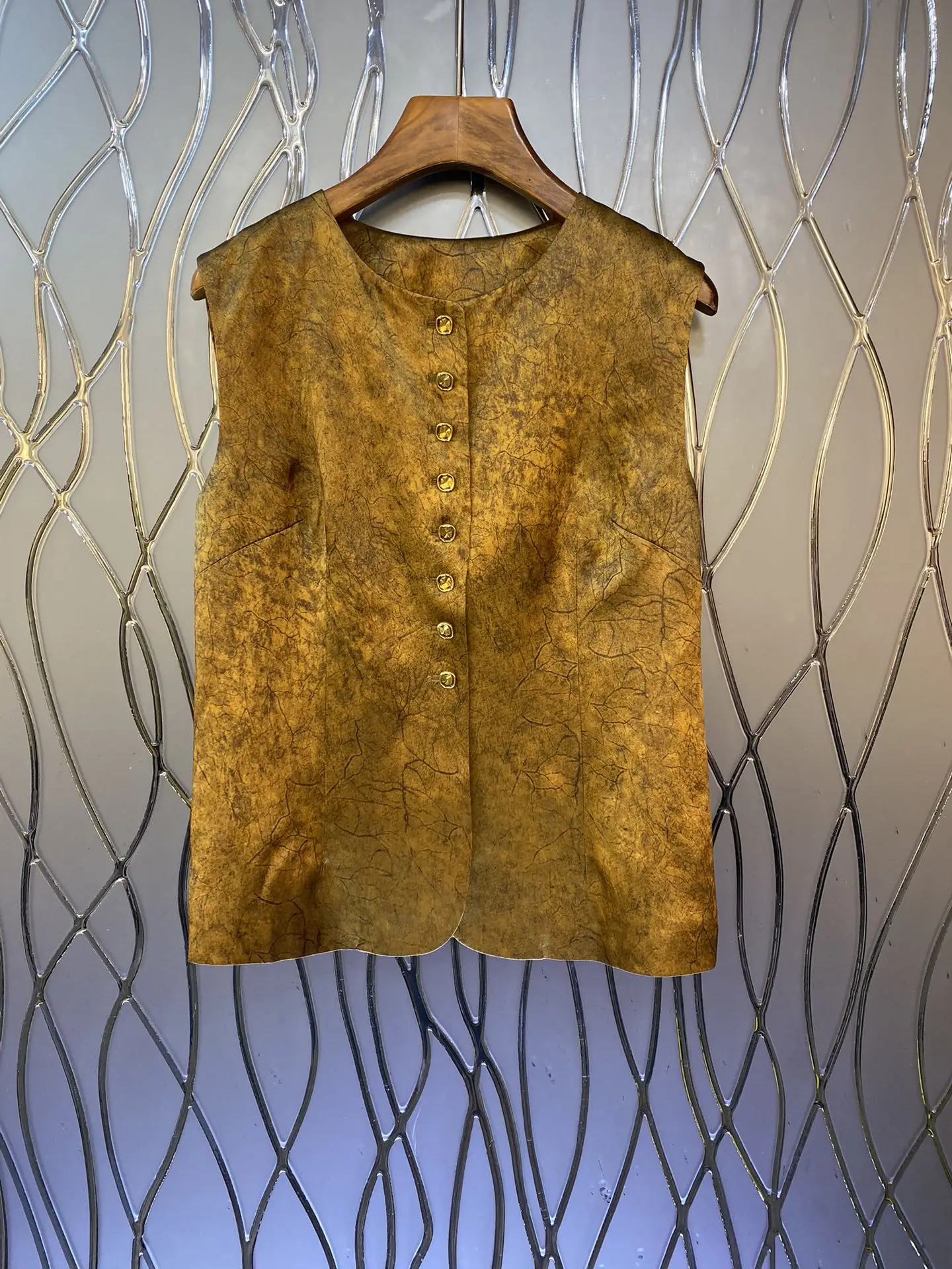 

2023 осень и ранняя зима модная новинка Женская одежда жилет с принтом 0802