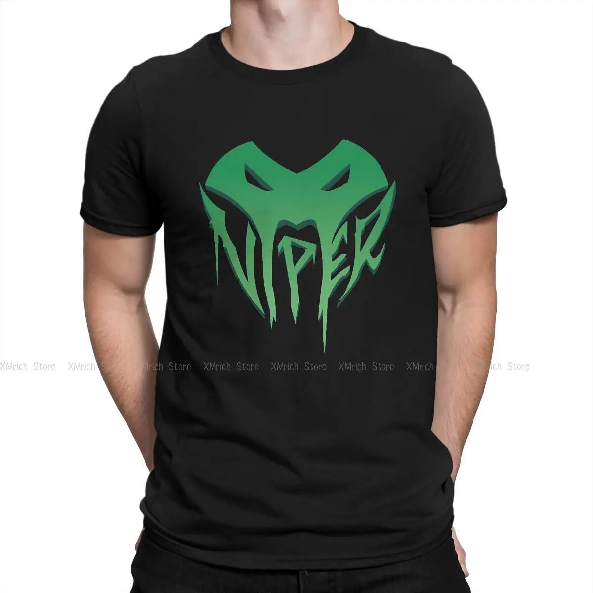 

Футболка мужская с принтом Viper, 100% хлопок, с коротким рукавом и круглым вырезом