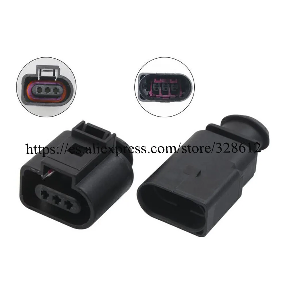 

100 комплект 1J0973803 1J097370 автомобильный проводной гнездовой кабель, 3-контактный водонепроницаемый автомобильный разъем, розетка с клеммой DJ7032A