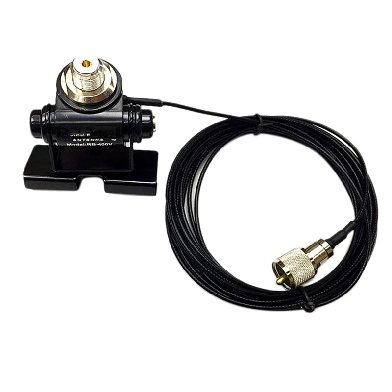 

Walkie-Talkie Car Antenna Mini Clip Edge RB400V Black 5M Coaxial Cable Feeder Car Radio Walkie Talkie Accessories