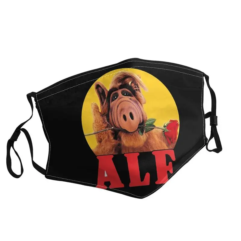 

Alf Flowers Mask Men Women Anti Dust Alien Life Form Sci Fi Tv Show Mask Protection Cover Respirator Breathable Mouth Muffle