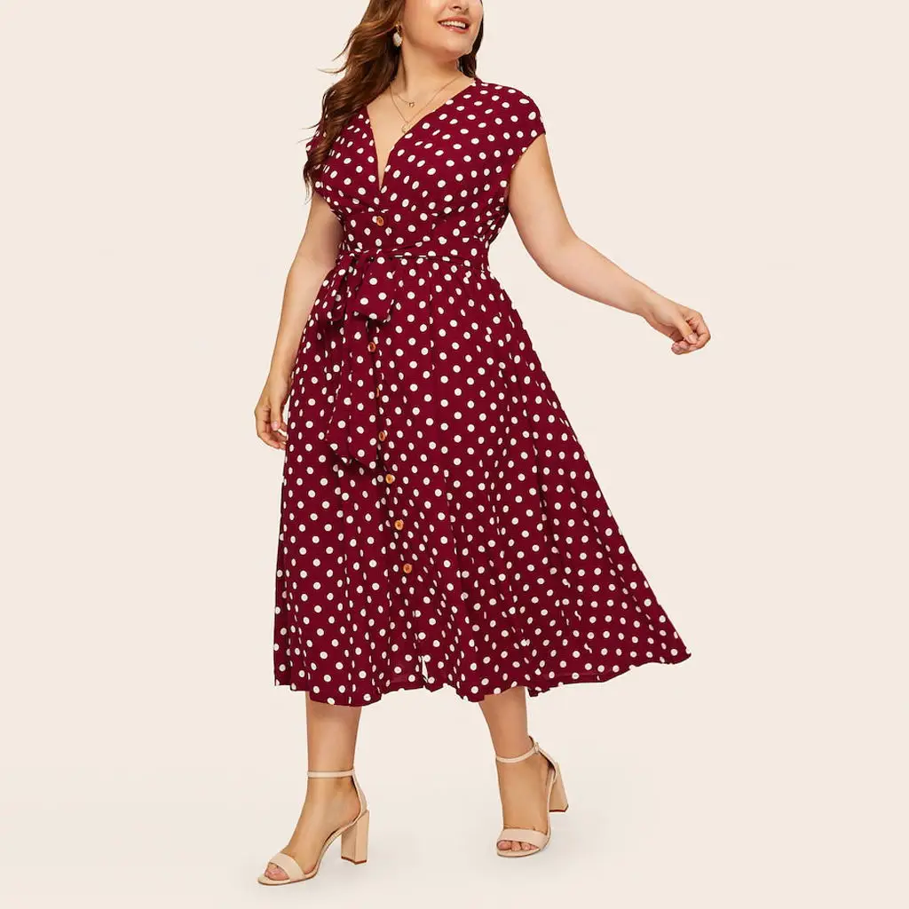 

Plus Size Women's Dress Spring Autumn Fashion Leopard Sleeveless V-Neck Empire Long Dresses Oversize Dress Women 4 Colol