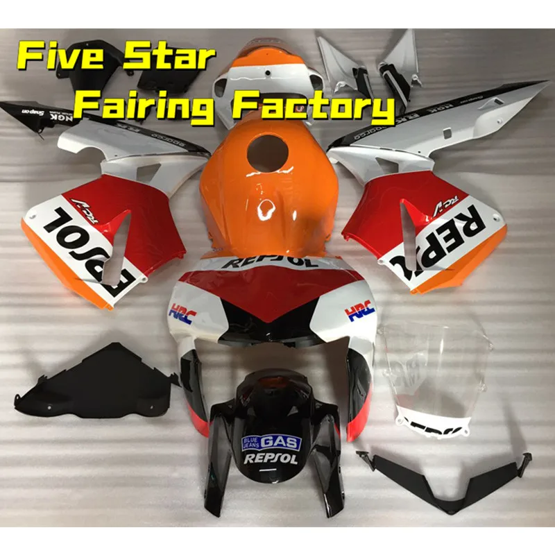 

Комплект обтекателей для мотоцикла Honda CBR 600 RR 2005 2006 кузов CBR600RR 05 06 инъекция 600RR Красный Оранжевый Белый репсол верхняя дорожка
