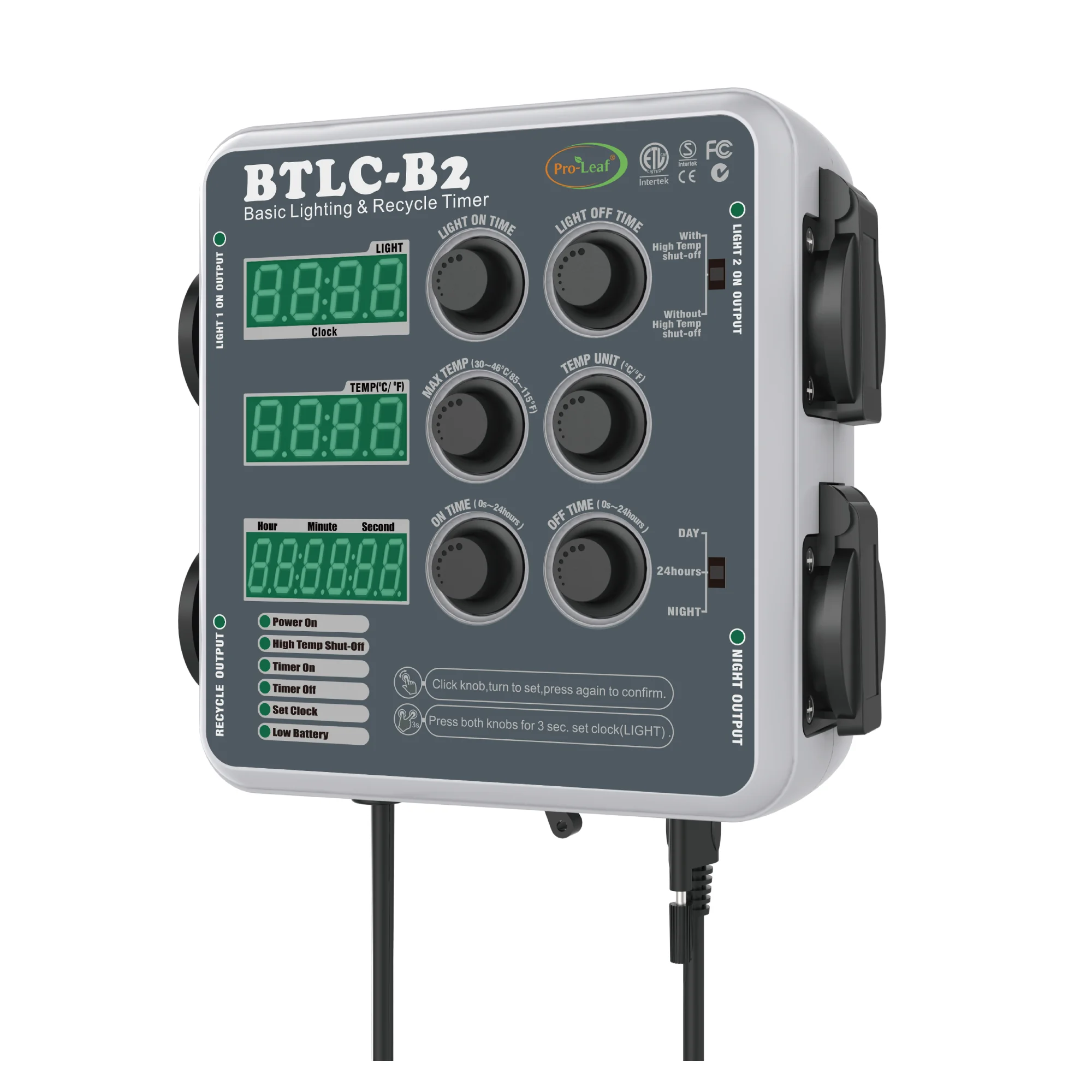 

Agricultural greenhouse Indoor best digital lighting and recycle timer BTLC-B2