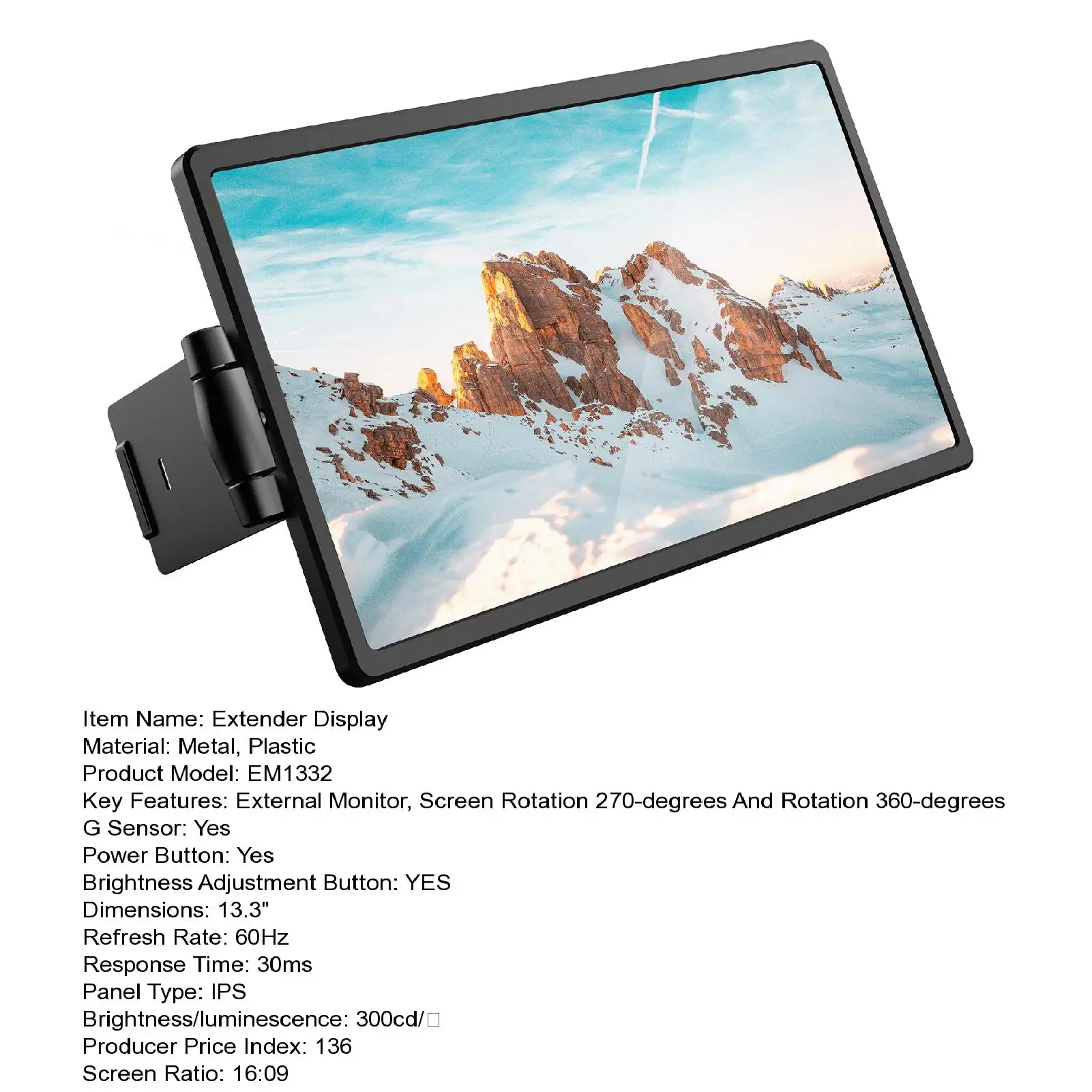 15 6-дюймовый телефон складной экран для конференц-офиса Type C компьютерный