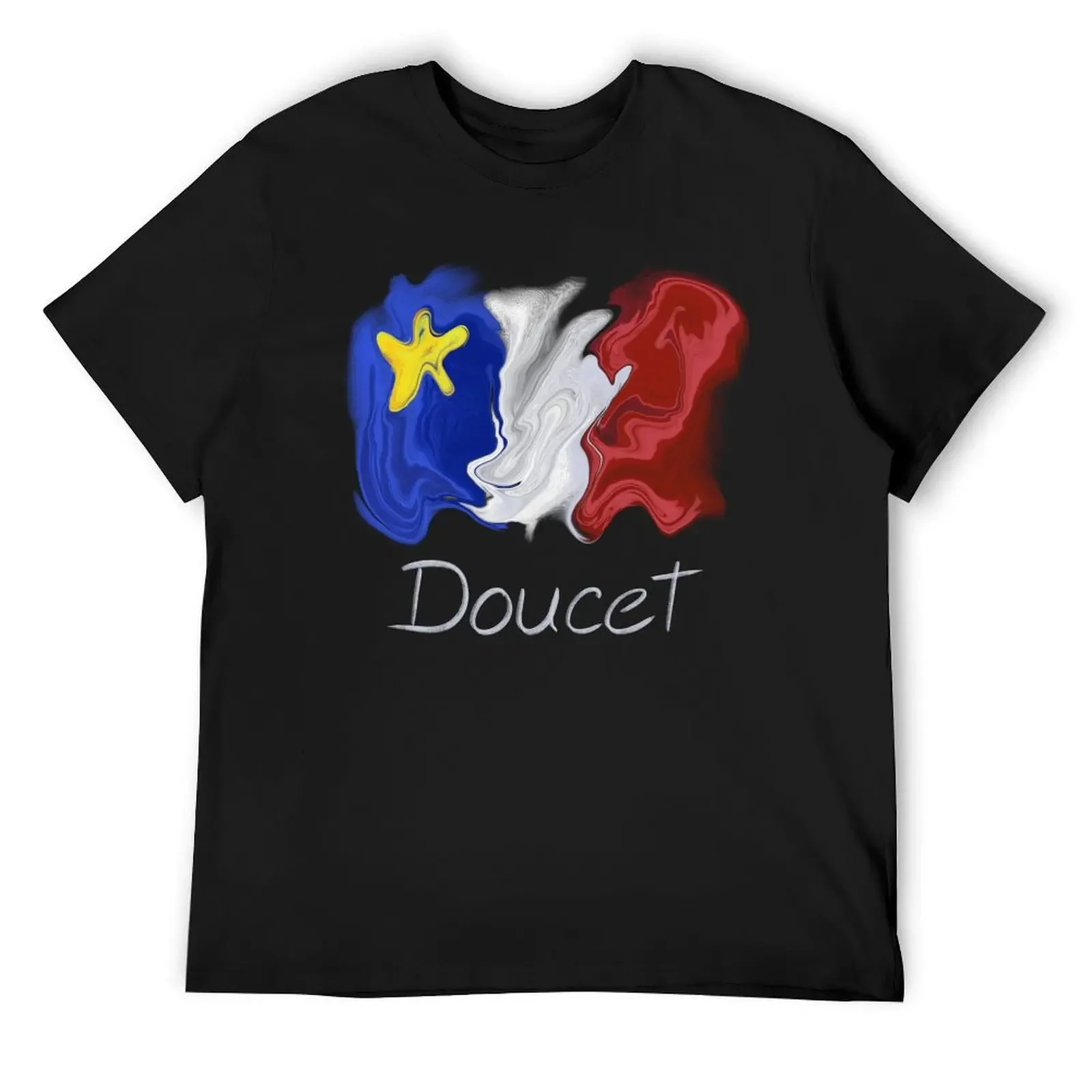 Футболка с пастельным жидким флагом Acadian Flag Doucet - Drapeau acadien liquide pastel летние топы