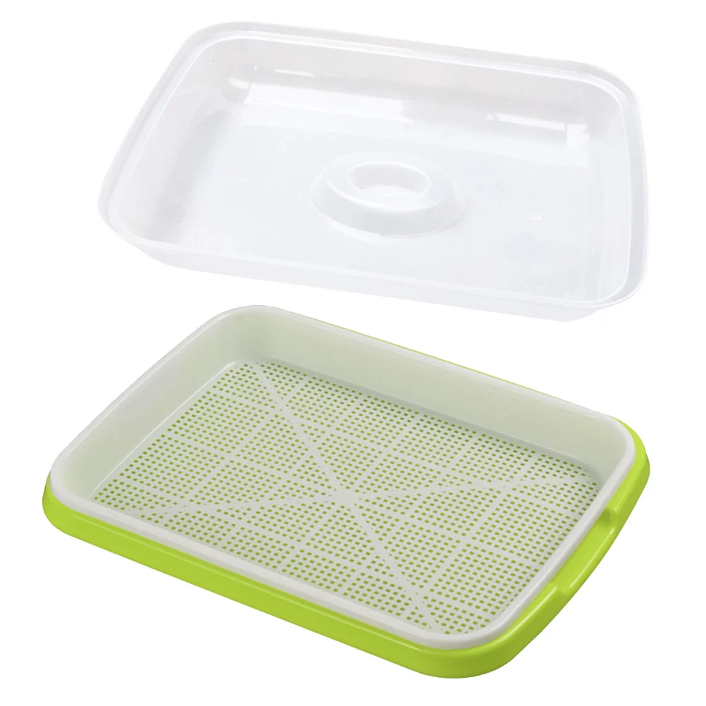 

Plastic Container Sprouting Kit Trays Soil Free Tray Storage Trays Bean Sprout Grower Starter Tray