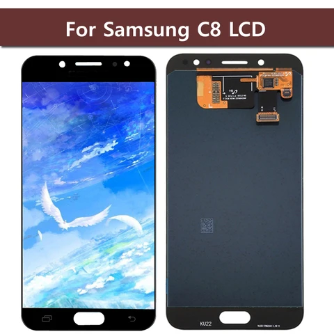 5,5 дюймовый C8 дисплей для SAMSUNG GALAXY C8 LCD C7100 дисплей сенсорный экран дигитайзер в сборе запасные части для ремонта