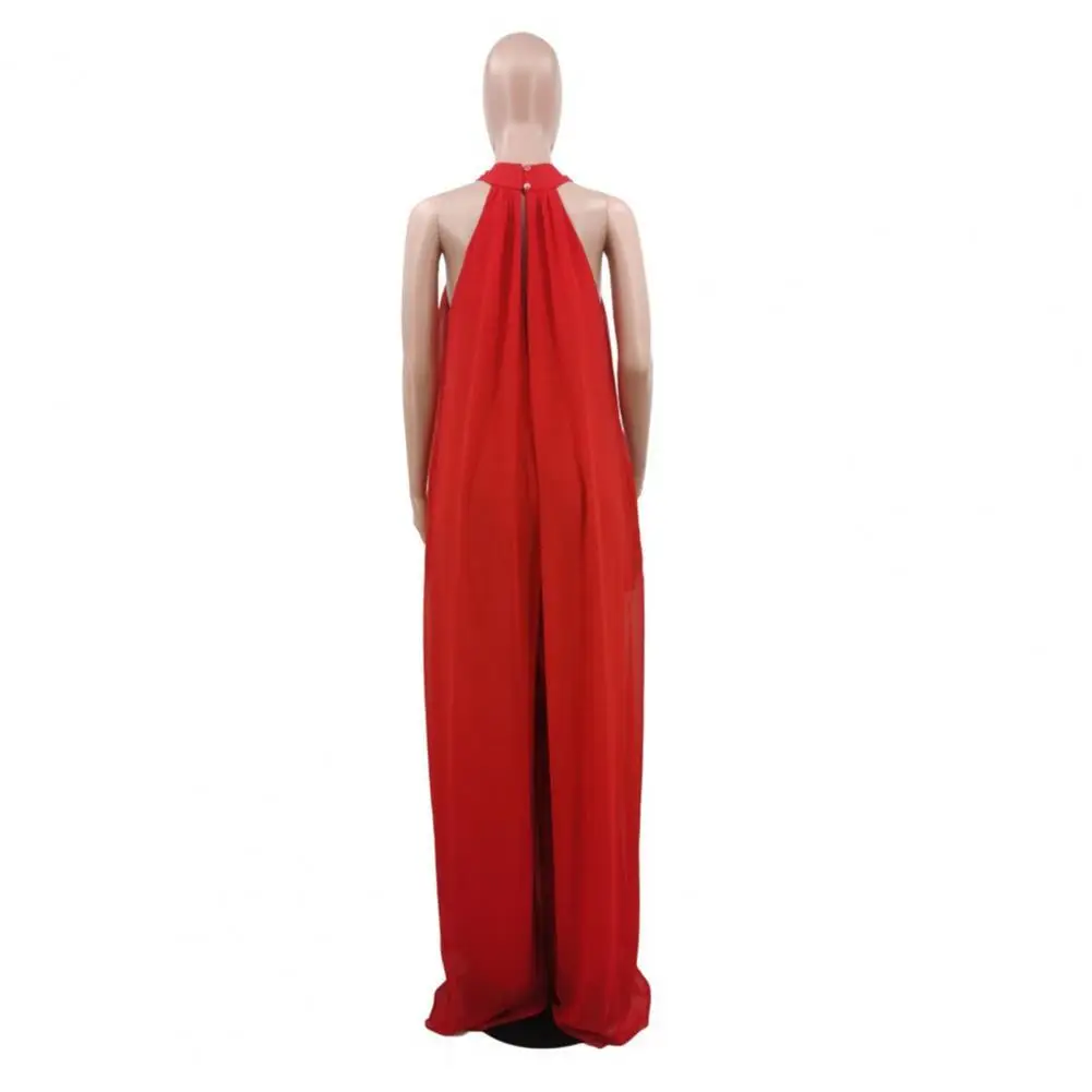 

Mid Waist Ladies Chiffon Backless Jumpsuit for Dating Office Jumpsuit Mid Waist Ladies Chiffon Backless Jumpsuit for Dating