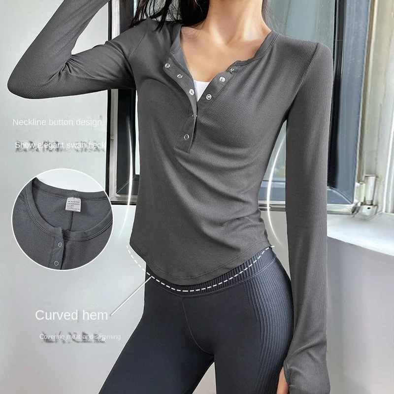 

S-Sports Tops Women's Yoga Long Sleeve Training Wear Yoga Tops