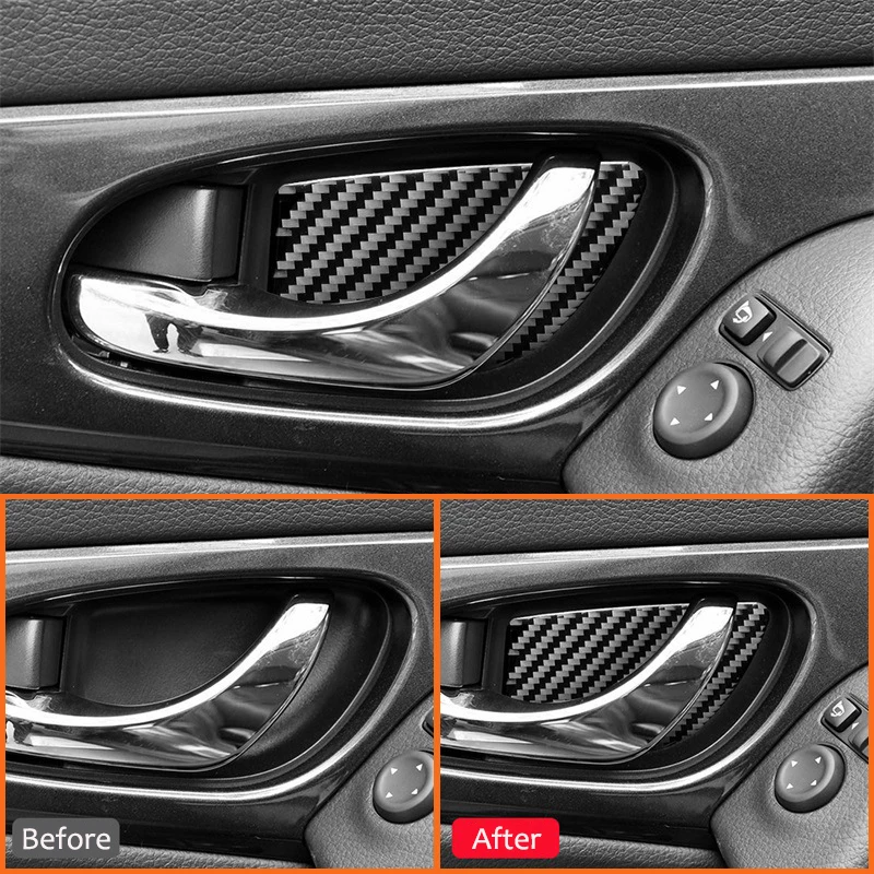 4 шт. декоративные наклейки из углеродного волокна для Nissan X-TRAIL 2014-2018