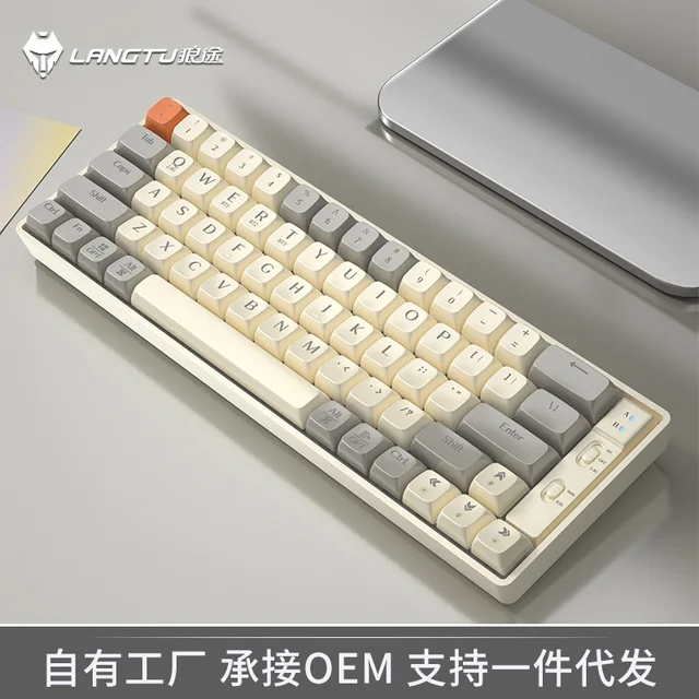 Беспроводная Механическая игровая клавиатура GK68 Hotswap, 65-процентная  Bluetooth 65 клавиш, 65% макет Gateron RGB - купить по выгодной цене |  AliExpress