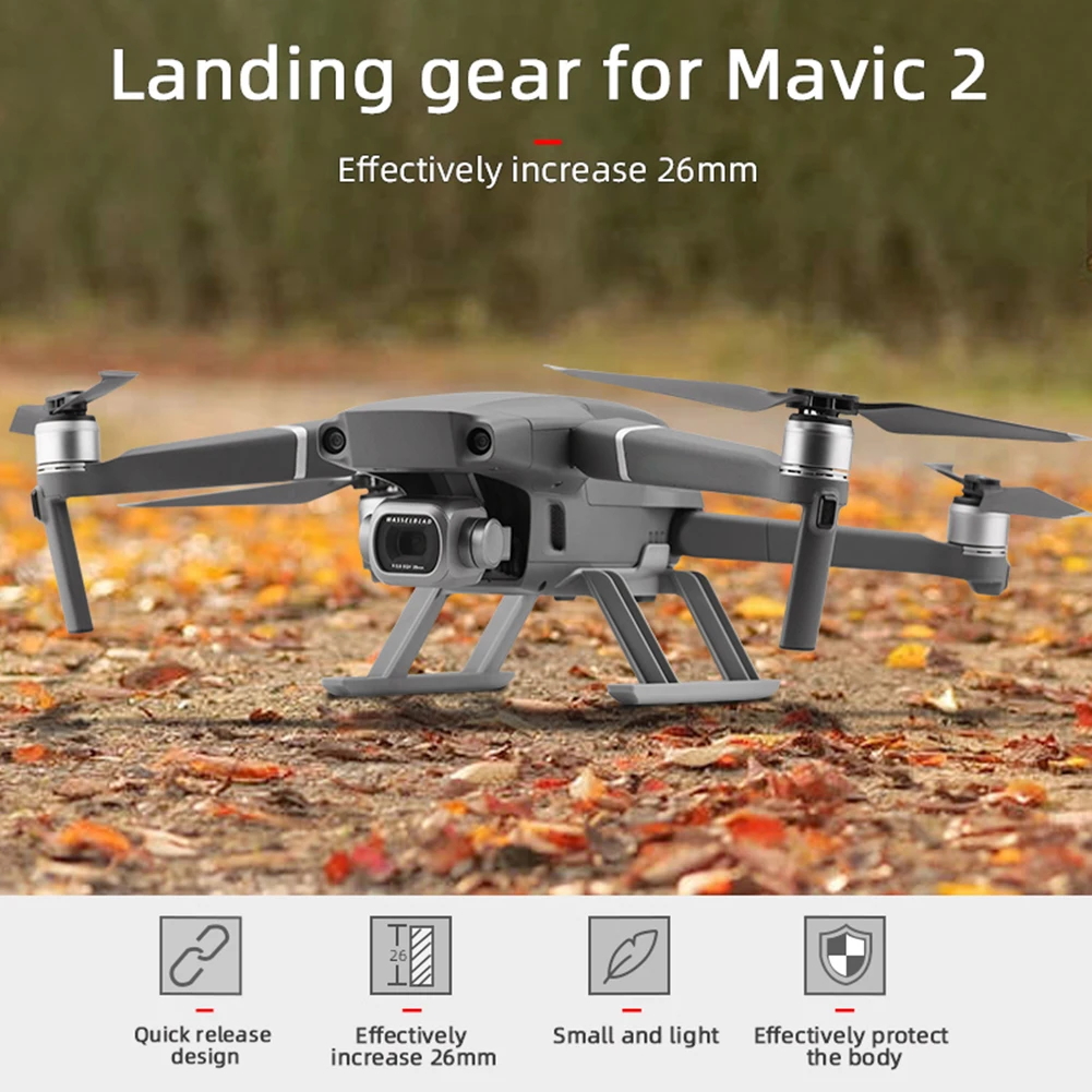 

Drone Landing Gear Eco-friendly Safety Elements Playing for DJI Mavic 2 Height Extender Foot Protector Gimbal Guard