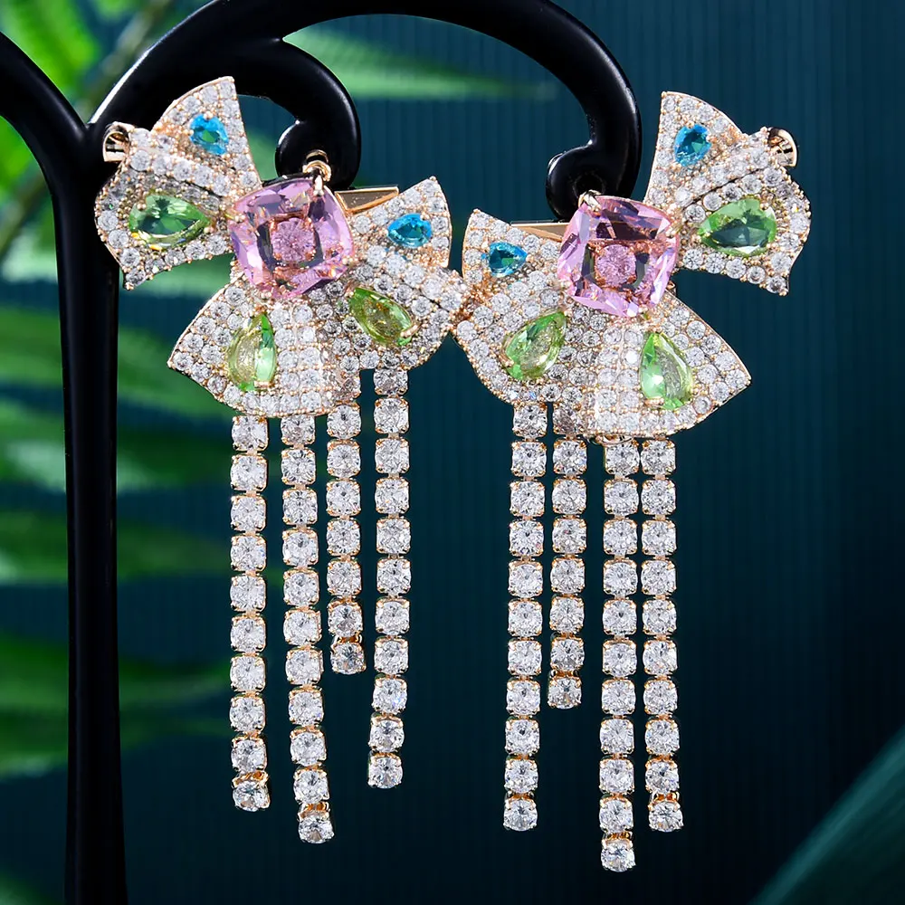 Женские серьги GODKI Big Bell с кисточками в стиле хип-хоп свадебные серьга