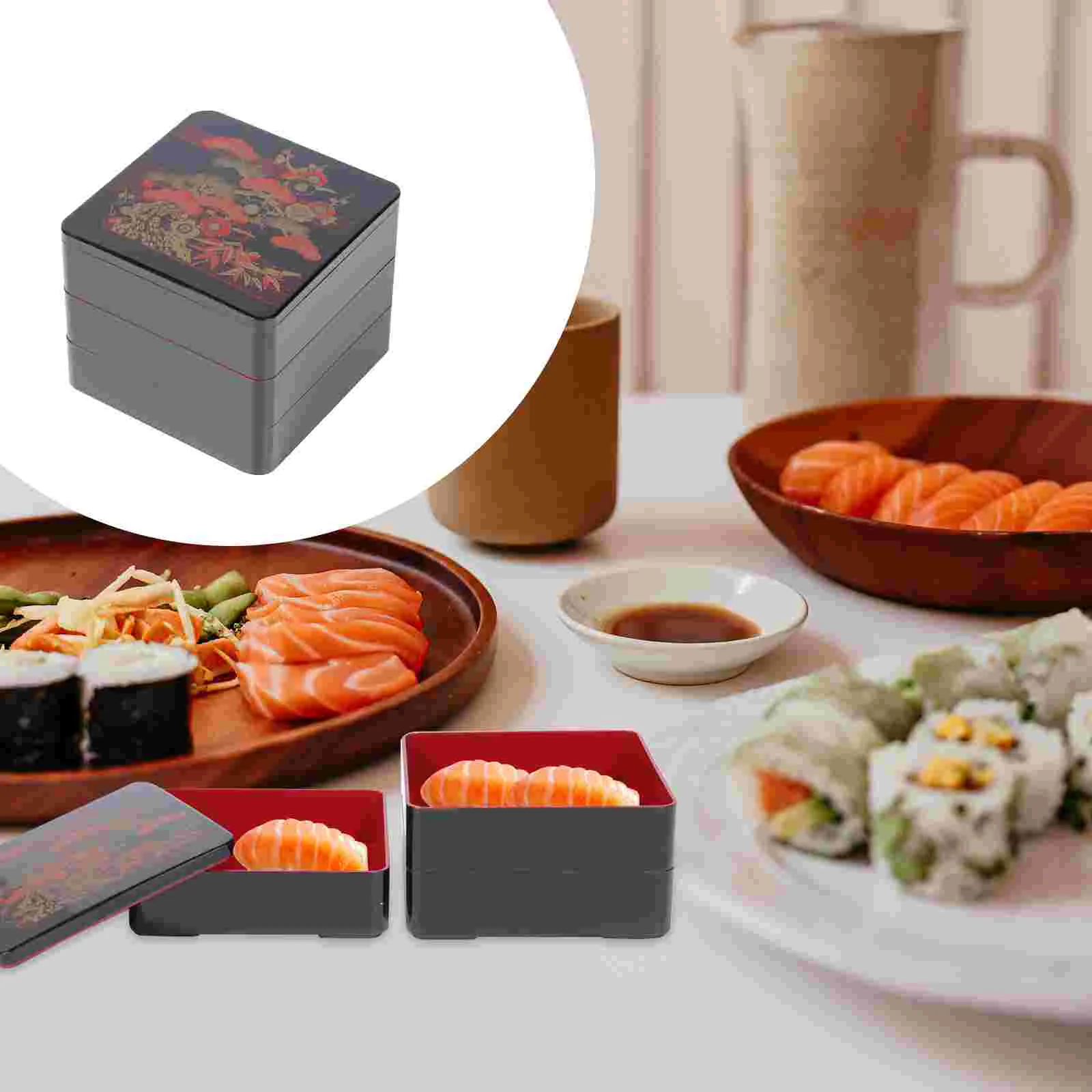 

1 шт. портативный многослойный пищевой контейнер, коробка для хранения пищи, коробка для еды, коробка для суши