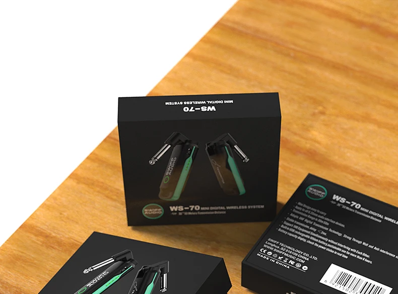 Беспроводная гитарная система SWIFF AUDIO WS70 UHF передатчик для электрогитары 50 м 6 35 мм