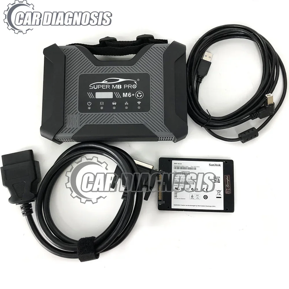Диагностический инструмент MB Super M6+ Pro Professional Connect MB Star M6 для Mercedes-Benz с поддержкой WiFi и DOIP XENTRY, подходит для легковых и грузовых автомобилей. (art.: 3920dafab6aaa) - 3920dafab6aaa