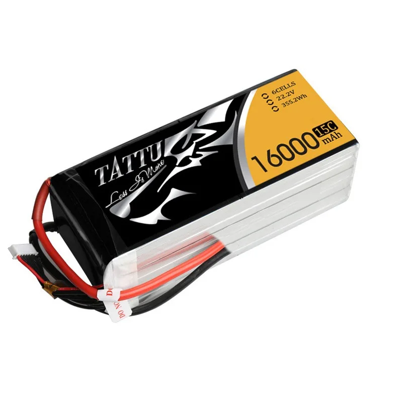 

6S 16000mah Tattu Lipo Battery Drone Sprayer Agricultural 22.2V Lithium Ion Batteries