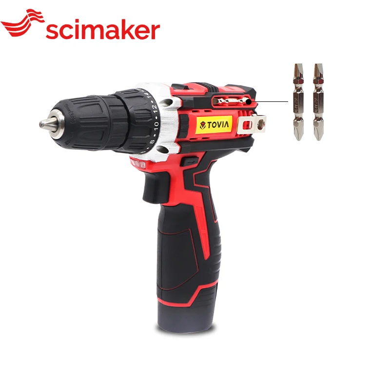 

Scimaker Cordless Drill Brushless 12V Battery Electric Drill Drill Lithium Ion 2 Speed Wood Steel Drilling Rotary Power Tool