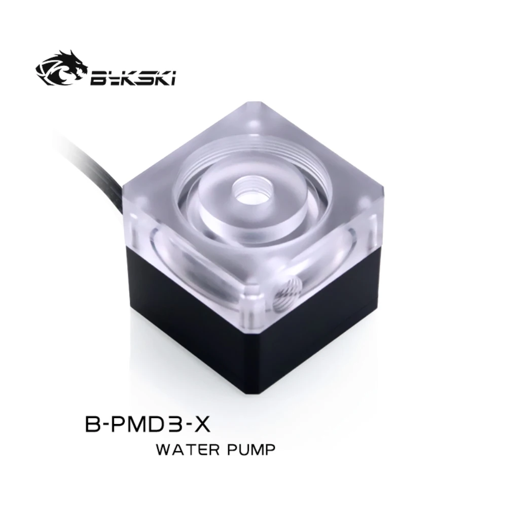 

Bykski DDC насос мощный бесшумный водяной насос 6 м высоконапорный 600L/ч Tranperant кулер для воды ПК водяного охлаждения Запчасти мод 3800 об/мин B-PMD3-X