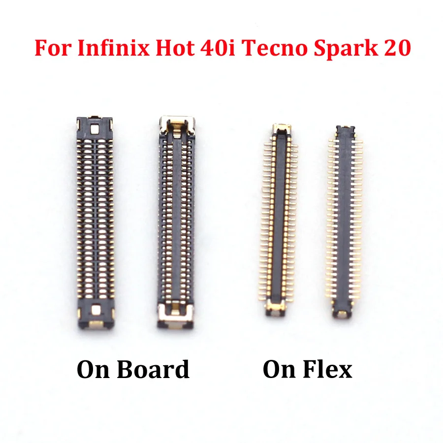 1 шт. разъем FPC на материнской плате для Infinix Hot 40i Tecno Spark 20 60pin