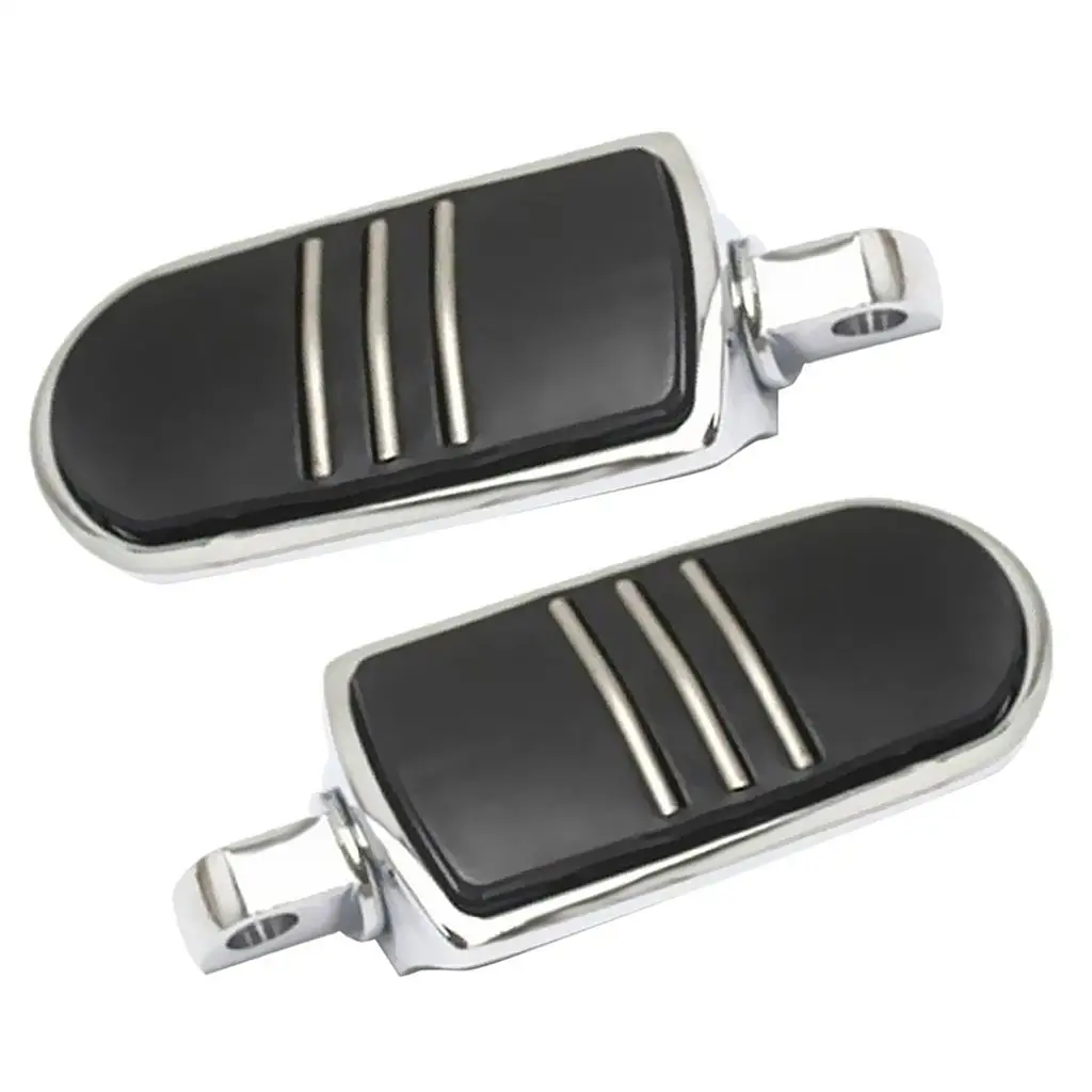 

1 пара серебряных алюминиевых/резиновых колышек для ног для мотоцикла, педаль для подножки